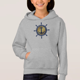 Camiseta Yacht clube de iate de Âncora Náutica Azul Nome da