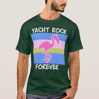 Camiseta Yacht Rock Forever 80s Style flamingo vintage