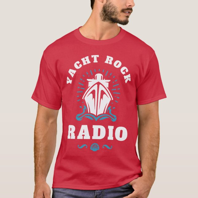 CAMISETA YACHT ROCK WHITE LETTERS (Frente)