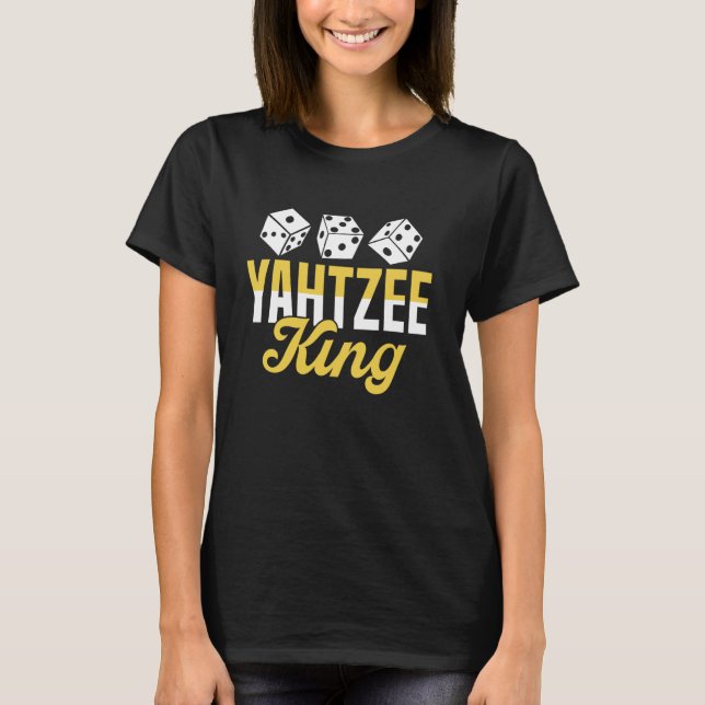 Camiseta Yahtzee King Dice Game (Frente)
