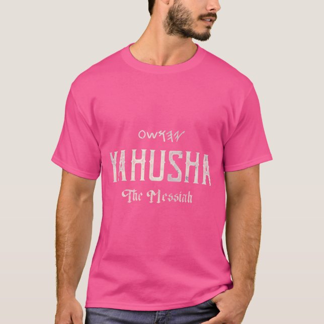 Camiseta Yahusha (Jesus) - O Messias - Cristão (Frente)