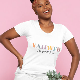 Camiseta Yahweh o grande Eu sou cristão