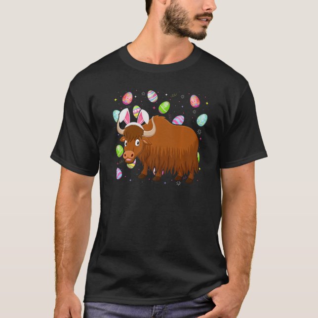 Camiseta Yak Bunny Easter Egg  Funny Yak Easter Sunday (Frente)