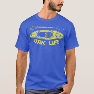 Camiseta Yak Life Kayaker Ou Presente Canoista