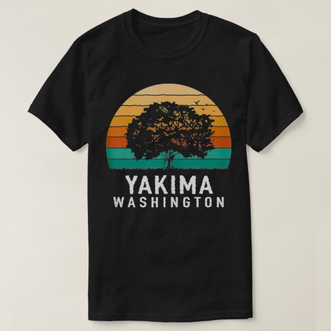 Camiseta Yakima Vintage Sunset Washington Souvenir (Frente do Design)