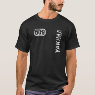 Camiseta Yakima Washington 509 Area Code Retro