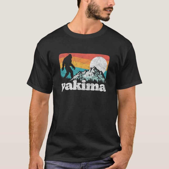 Camiseta Yakima Washington Bigfoot Altura Retroativa (Frente)