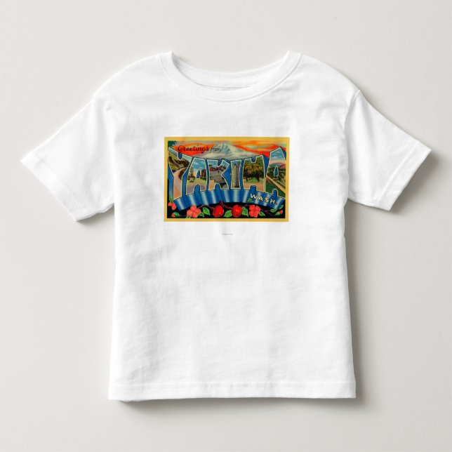 Camiseta Yakima, Washington - grandes cenas 2 da letra (Frente)