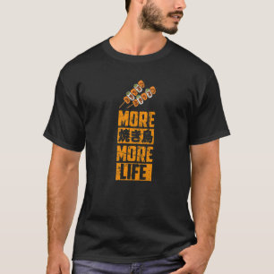 Camiseta Yakitori Mais Yakitori Mais Vida Japonês Kanji Ja