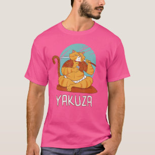 Camiseta Yakuza Cat Gokudo Japonês Mafia Katana Japão Sake