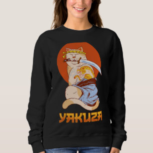 Camiseta Yakuza Cat Japonês Samurai Sword Katana Japão Tig