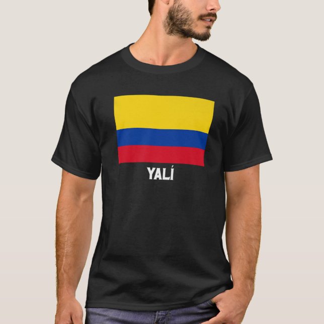 Camiseta Yalí Colombia Flag Emblem Escudo Bandera Crest (Frente)