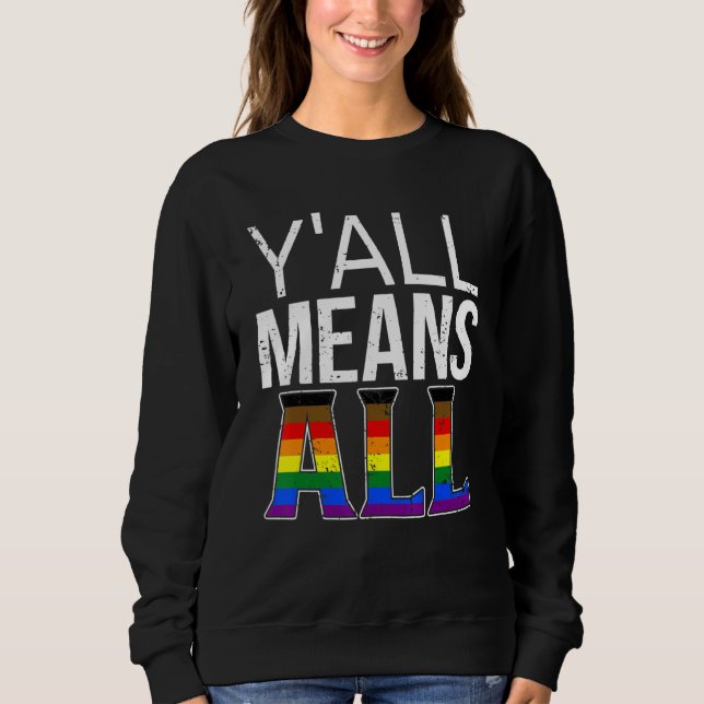 Camiseta Y'all All The Philadelphia Pride Flag Pride Lgbt C (Frente)