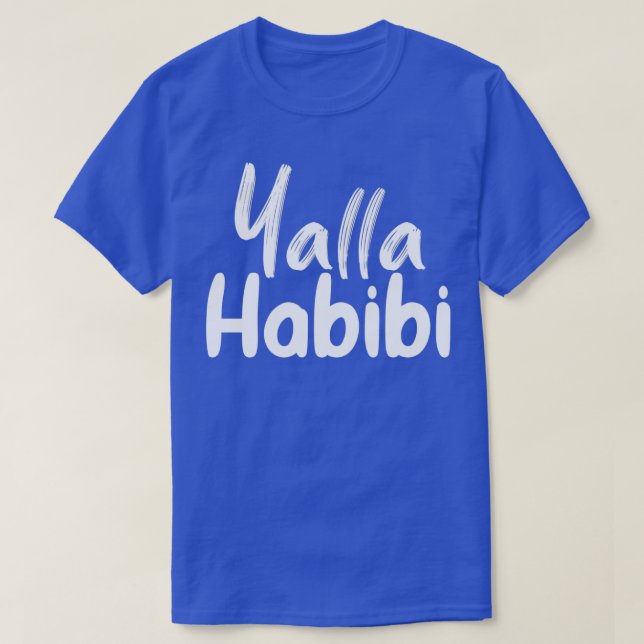 Camiseta yalla habbi funny arabic quote (Frente do Design)