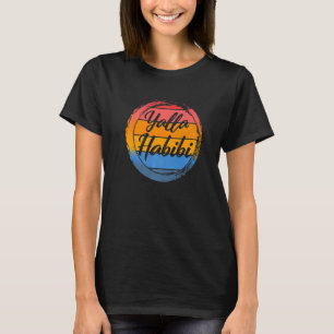 Camiseta Yalla Habibi Vamos Ir Meu Querido Amigo Muçulmano