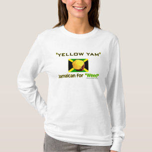 Camiseta Yam amarelo: Comida das pessoas as mais rápidas d