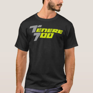 Camiseta Yamaha Tenere 700 Logotipo Cinza-Camiseta amarela