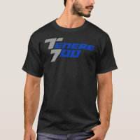 Yamaha Tenere 700 Logotipo-Cinza-Camiseta Clássica
