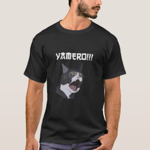 Camiseta Yamero Cat Meme Yamero Cat Engraçado, Um Gritar T