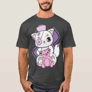 Camiseta Yami Kawaii, Enfermeira De Raposa Árctica Para gót
