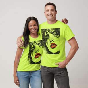 Camiseta Yandere Femme Fatale: Um Retrato Escuro da Obsessã