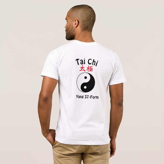 Camiseta Yang 37-Form Tai Chi  (Parte Traseira Completa)