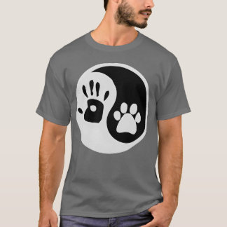 Camiseta Yang, amigo da mão humana do cão-de-mão, retrô