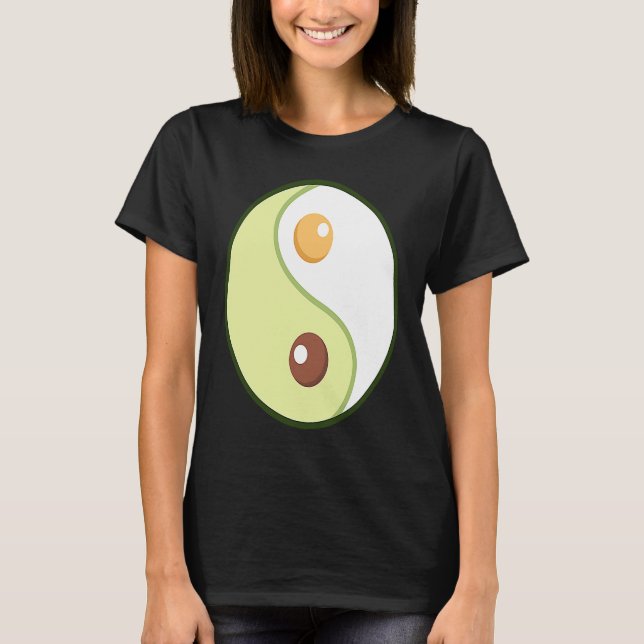 Camiseta Yang Avocado Ketogênico com excesso de peso dieta  (Frente)