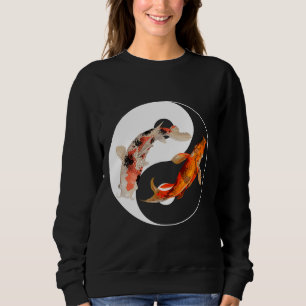 Camiseta Yang Carp Balance Taijitu Japonês Nishikigoi Koi