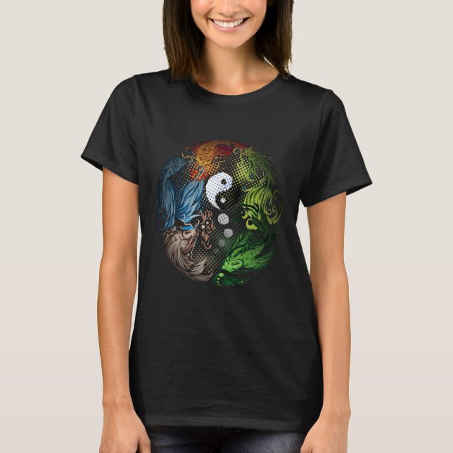 Camiseta Yang Com Koi Fish Tai Chi (Frente)