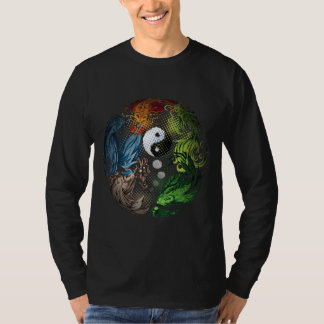 Camiseta Yang Com Koi Fish Tai Chi