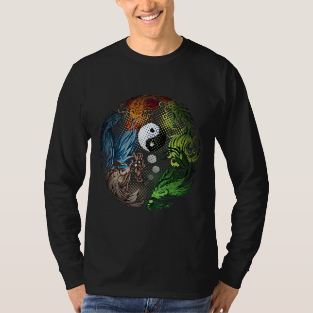 Camiseta Yang Com Koi Fish Tai Chi (Frente)