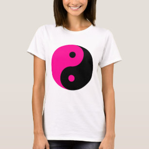 Camiseta yang rosa-preto