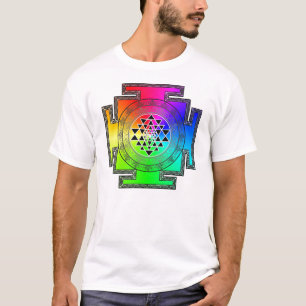 Camiseta yantra do arco-íris