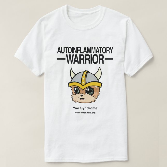 Camiseta YAO Syndrome Warrior (Frente do Design)