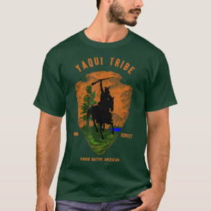 Camiseta Yaqui Tribe - Retrô Orgânico Mexicano Nativo