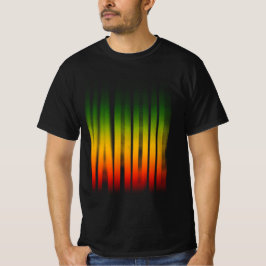 Camiseta Yardie Blurred Effect Typografia Rasta Reggae