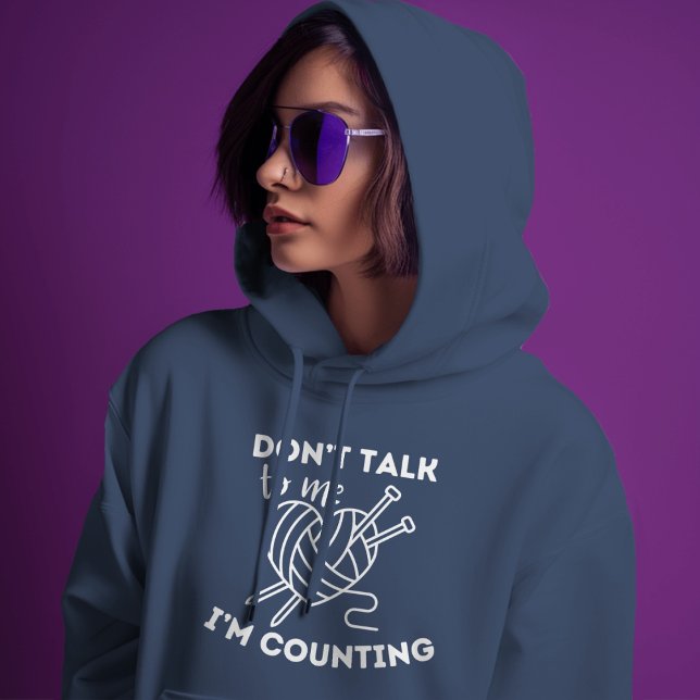 Camiseta Yarn de tricô: Não fale comigo Estou contando (Criador carregado)