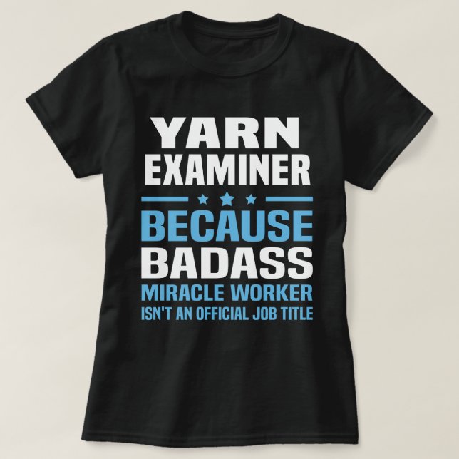 Camiseta Yarn Examiner (Frente do Design)
