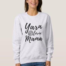 Camiseta Yarn Loving Mama ・ Artesanatos Knit Crochet