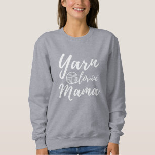 Camiseta Yarn Loving Mama ・ Knit Crochet Artesanatos Dark