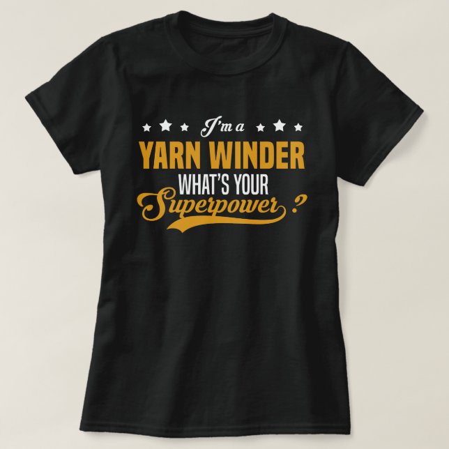 Camiseta Yarn Winder (Frente do Design)