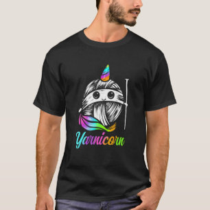 Camiseta Yarnicorn Cute Knitting E Yarn Unicorn