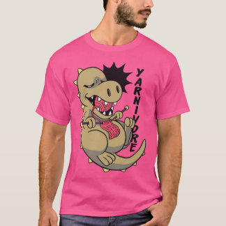 Camiseta Yarnivore Dinosaur Funny Gift para Knitters amp Cr