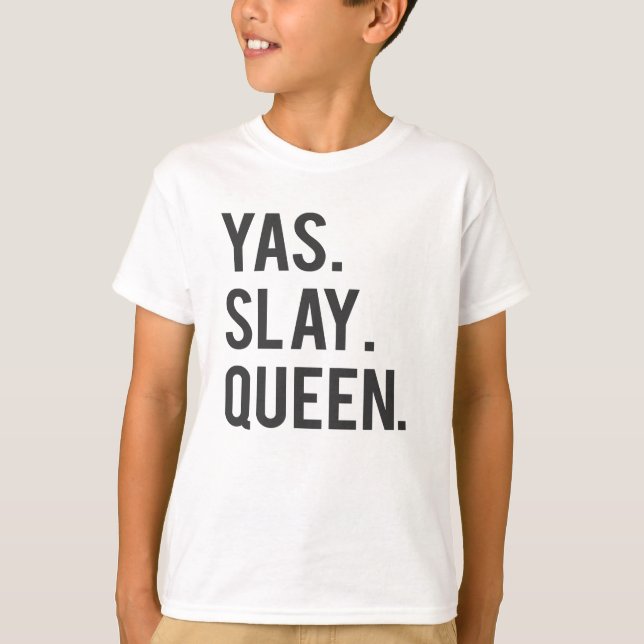 Camiseta Yas massacra o impressão da rainha (Frente)