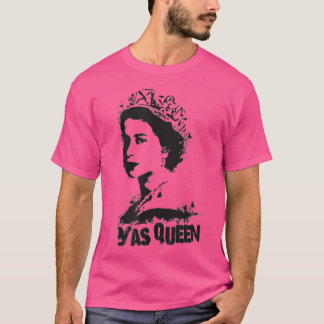Camiseta YAS QUEEN da Inglaterra Homenageia o Reino Unido R