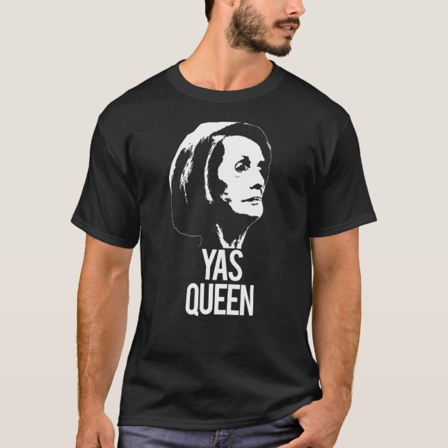 Camiseta Yas Queen Nancy Pelosi Madam Auto-falante Congress (Frente)