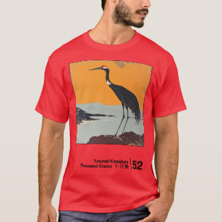Camiseta Yasunari Kawabata Estilo Mínimo Trabalho de arte 1