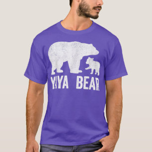 Camiseta Yaya Bear Mothers Day Shirts, Funny Cub Kid Greek