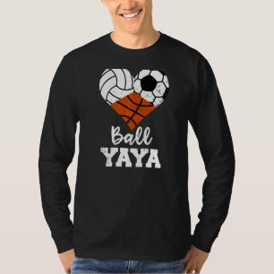 Camiseta Yaya, bola de futebol de vôlei do coração